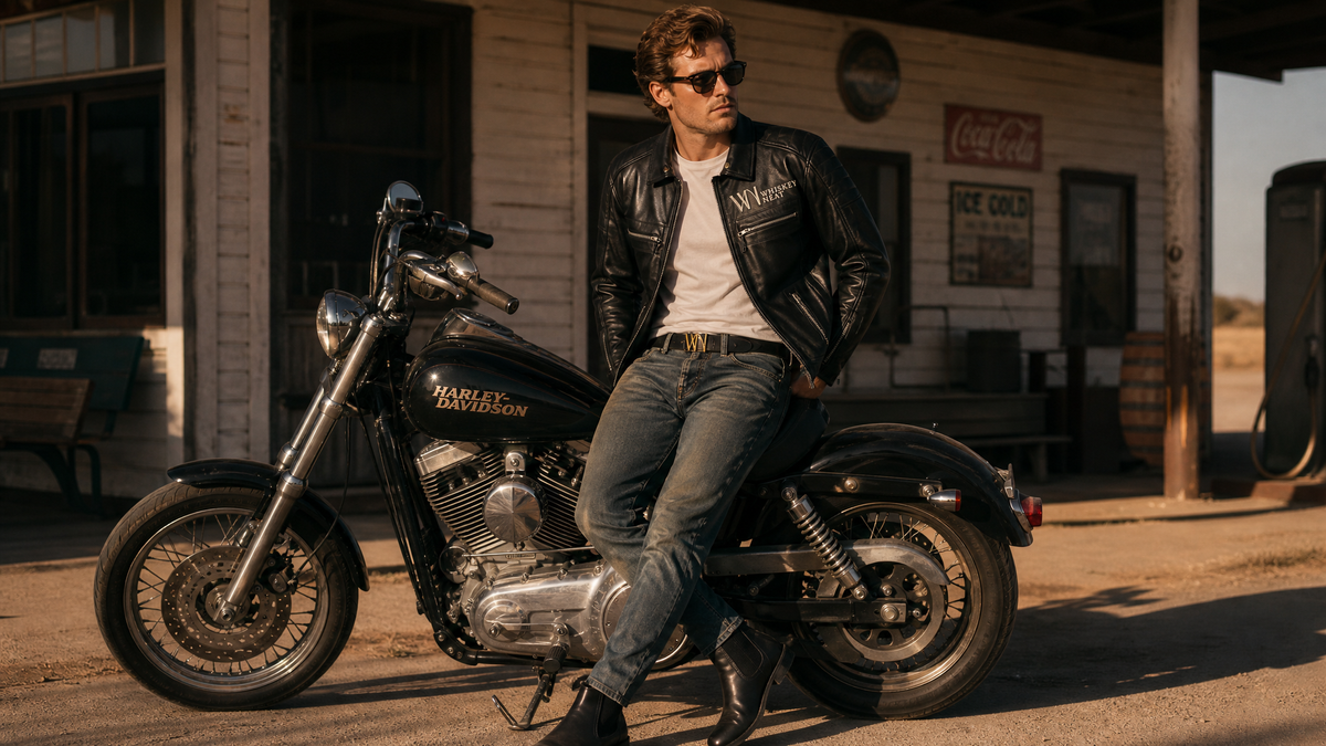 Whiskey Neat Leather Motorcycle Jacket