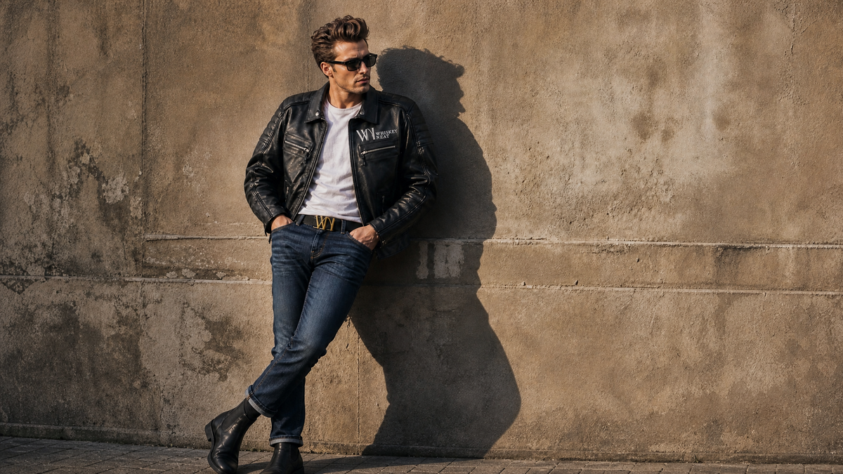 Whiskey Neat Leather Motorcycle Jacket