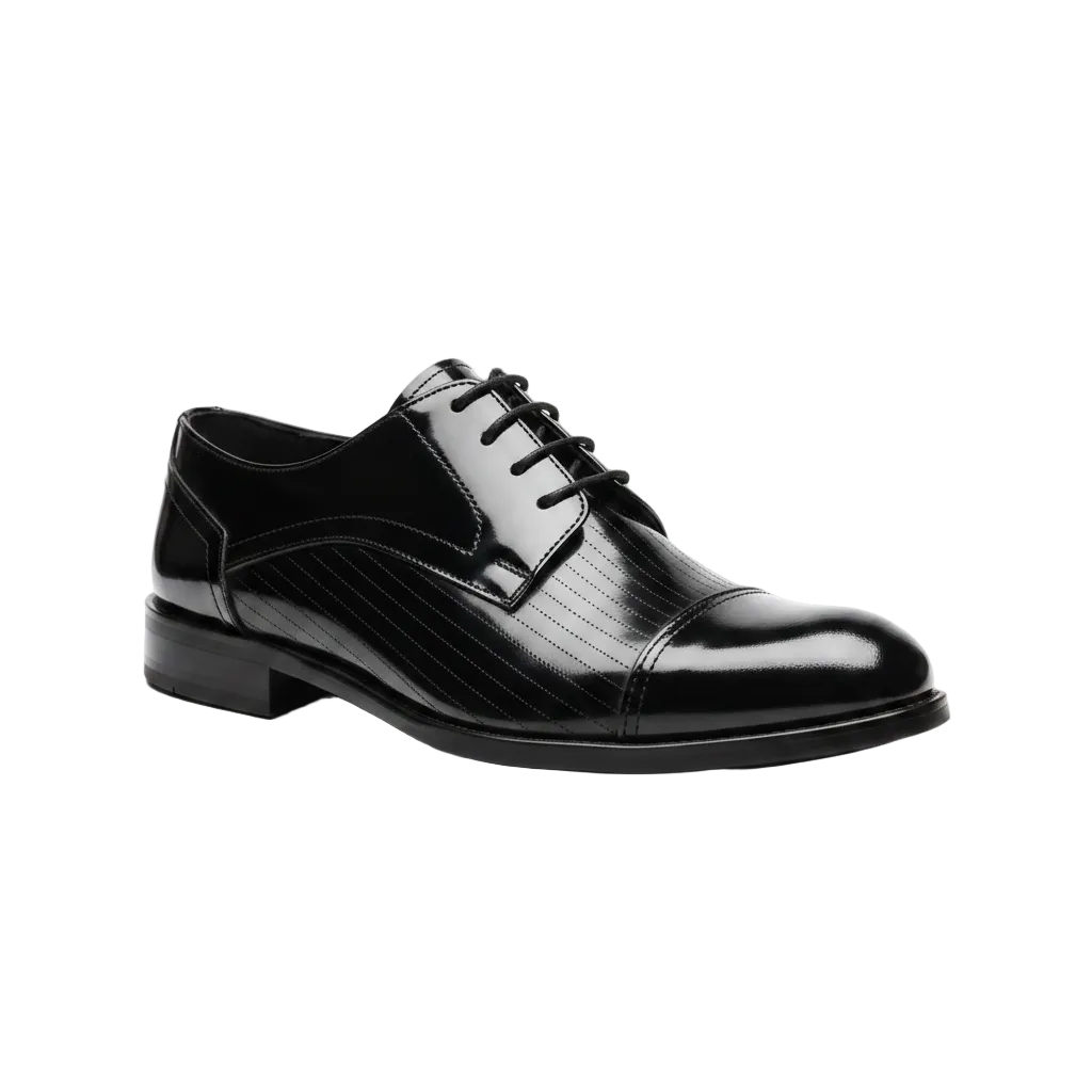 WHISKEY NEAT-Signature Pinstriped Oxford